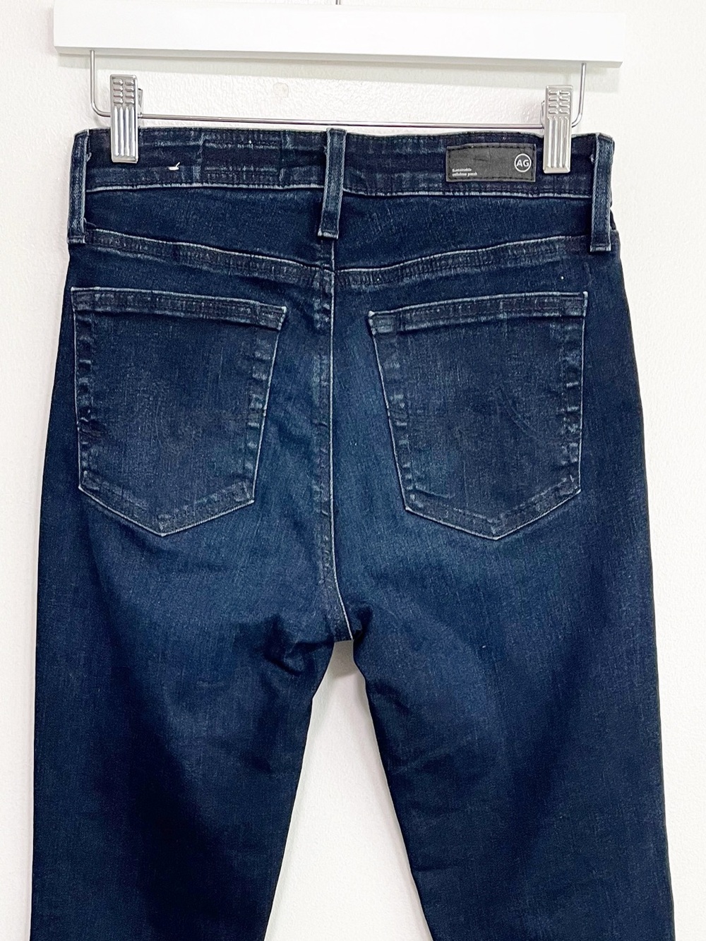 BOGO! AG Jeans Mari High Rise Slim Straight Jeans Dark Wash Size 26 - Picture 8 of 10